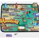 Wyoming State Map Die Cut Sticker