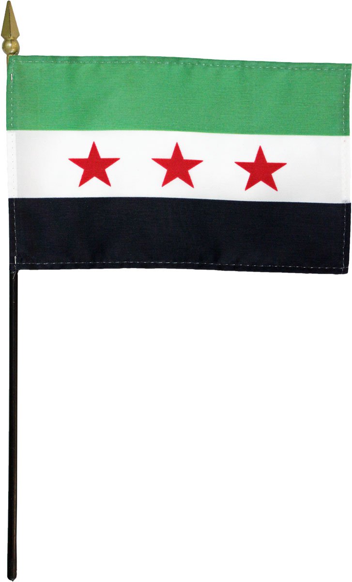 Syria (2024) - 4"X6" Stick Flag