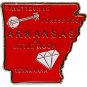 Arkansas State Map Lapel Pin