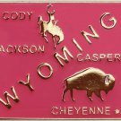 Wyoming State Map Lapel Pin