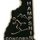 New Hampshire State Map Lapel Pin