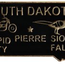 South Dakota State Map Lapel Pin