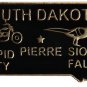 South Dakota State Map Lapel Pin