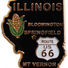 Illinois State Map Lapel Pin
