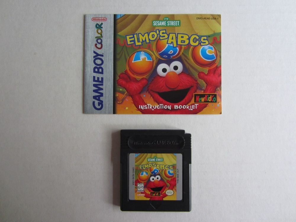 Sesame Street: Elmo's ABCs (Nintendo Game Boy Color, 1998)