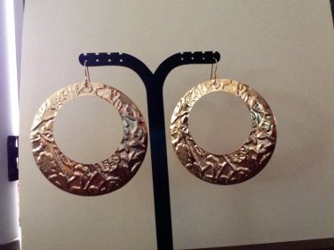 Bold Gold Circle Earrings
