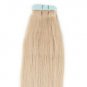 18" 100grs,40pcs, Human Tape In Hair Extensions #60 White Blonde(NOT VERY PALE)