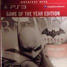Batman Arkham City (Playstation 3, PS3) Game Of The Year Ed. GOTY W/ Bonus! NEW!