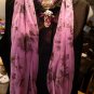 Lavender Scarf with Jewelry Goldtone