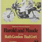 Harold and Maude Poster 20x40 inches RARE Harold & Maude Movie Poster Harold and Maude Poster 20x40 inches RARE Harold & Maude Movie Poster