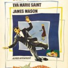 North By Northwest Movie Poster 27X40 in Alfred Hitchcock Cary Grant Roger O Thornhill