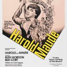 Howard & Maude Movie Poster 27x40 Bud Cort Ruth Gordon Cat Stevens RARE OOP