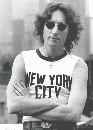 John Lennon Poster 24x36 New York City NYC T-Shirt Tee Shirt The