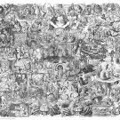 ALICE IN WONDERLAND POSTER 24X36 INCHES JOHN TENNIEL COLLAGE 61X90 CM