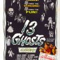 13 Ghosts Movie Poster 1960 27x40 inches Thirteen Horror Illusion-O RARE