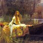 Lady of Shalott Poster Print 24x36 inches John Waterhouse Alfred Lord Tenneyson Shallott Shalot