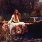 Lady of Shalott Poster Print 24x36 inches John Waterhouse Alfred Lord Tenneyson Shallot Shalot