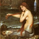 A Mermaid Poster 20x30 John William Waterhouse Combing Hair Art Print Mermaids