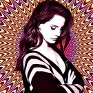 LANA DEL REY POSTER 24 X 36 IN PSYCHEDELIC OPTICAL ILLUSION IMPORT RARE OOP SEXY