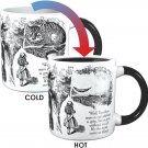 ALICE IN WONDERLAND Mug Heat Activated Transforming Disappearing Cheshire Cat ALICE IN WONDERLAND Mug Heat Activated Transforming Disappearing Cheshire Cat