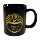 Johnny Cash Mug I Walk the Line & Folsom Prison Blues Label Art Sun Records OOP