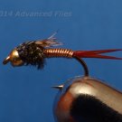 1 Dozen Bead Head Copper John Nymph #14