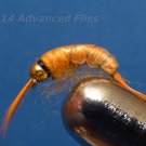 1 Dozen Orange Scud Nymph #14