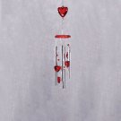 Arcylic Hearts Wind Chimes