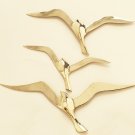 3 Pc. Brass Seagull Wall Decor