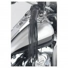 Leather motorcycle grip tassles