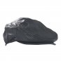 Black leather sports cap