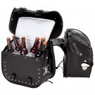 Motorcycle saddle bags w/built in cooler & bottle opener