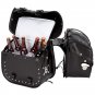 Motorcycle saddle bags w/built in cooler & bottle opener