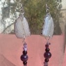 Geode & Amethyst Crystal Earrings