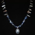 Men's Sodalite & Black Stone Necklace & Pendant