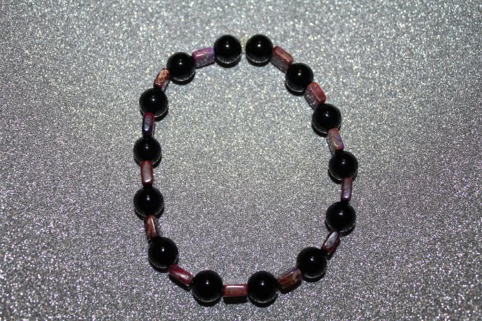 Black jasper and dyed jasper
