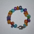 colorful Crackle Quartz (dyed) Bracelet