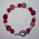 Fresh water Pearls , Pink Quartzite and pink Agate