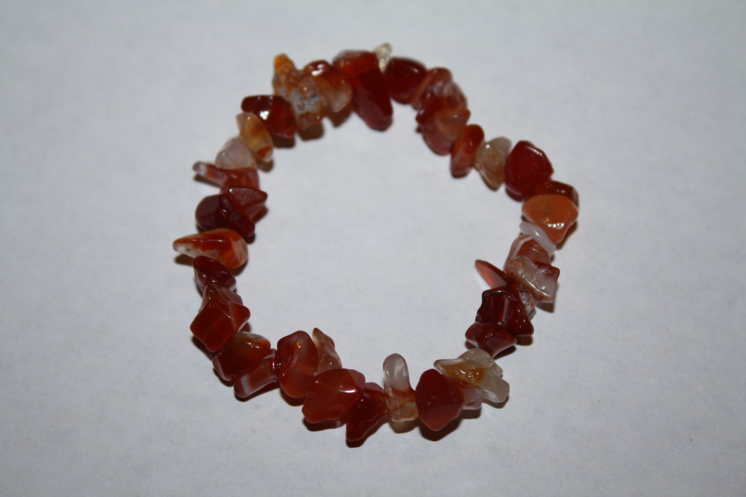 Red agate stretch Bracelet