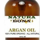 Pure Organic Argan Oil 16 oz Amber Glass Pump Bottle - A Natural Skin Moistur...