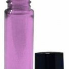 10ml Metal Ball Roller Bottles for Essential Oils. Elegant Purple Glass, 12 Pcs