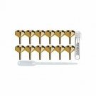 Metal Perfume Funnel Set (12 Aluminum Perfume Funnels, 1 Pipette Dropper, 1 P...