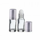 Perfume Studio 5 ml Essential Oil Roller Bottles Set with Brushed Silver Cap...