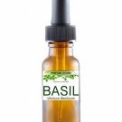 Basil Essential Oil. Therapeutic Grade 100% Pure, 15ml Amber Glass Dropper Bo...