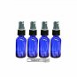 Perfume Studio Set of 4, 1 oz Cobalt Blue Glass Spray Bottles and 1 Vial