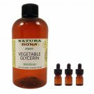 Organic Vegetable Glycerin Oil. Food-grade USP Kosher 8oz. 3, 5ml glass droppers