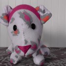 White/Pink Leopard Print Sock Dog