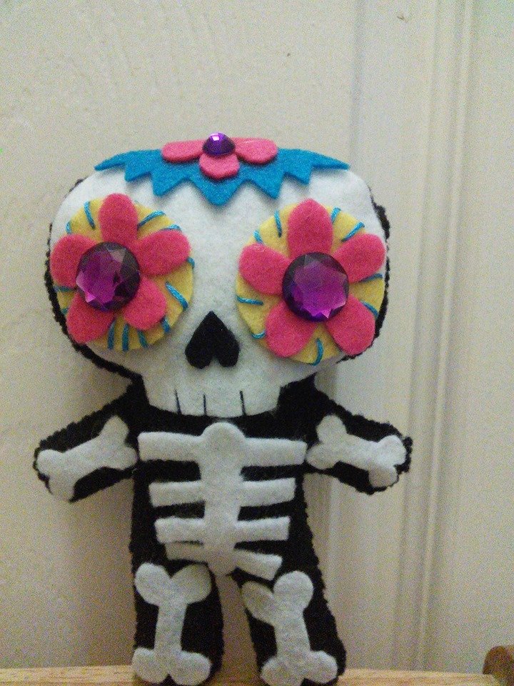 day of the dead plush toy