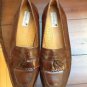 Vintage Stanley Blacker Woven Tan Suit 44R 2 Button 35x29 Pleats Cuffs