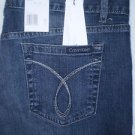 CALVIN KLEIN JEANS BLUE DENIM DOUBLE STONE WASH JEANS  SIZE 14P PETITE